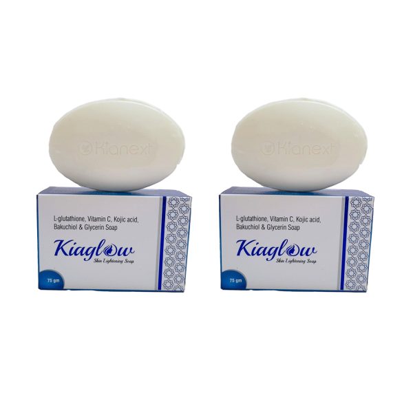 Kianext Kiaglow Skin Lightening Soap 75gm (Pack of 2)