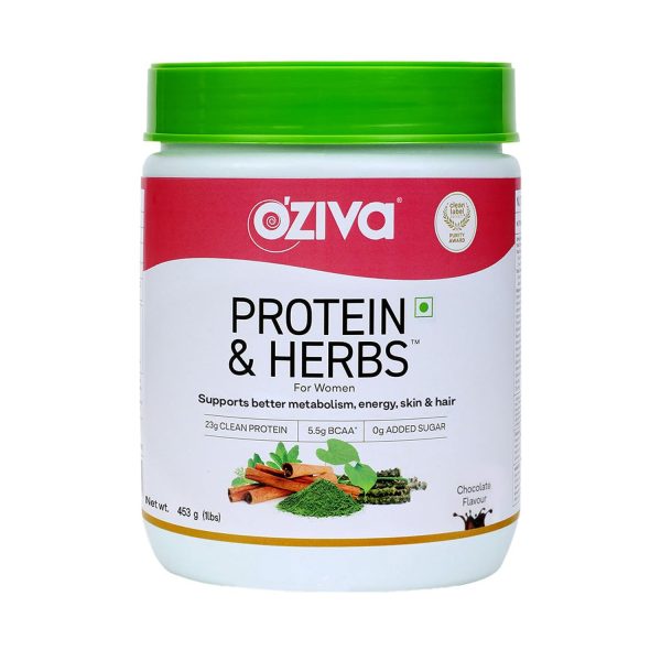 Oziva Protein & Herbs for Women (Chocolate Flavour) 500 g