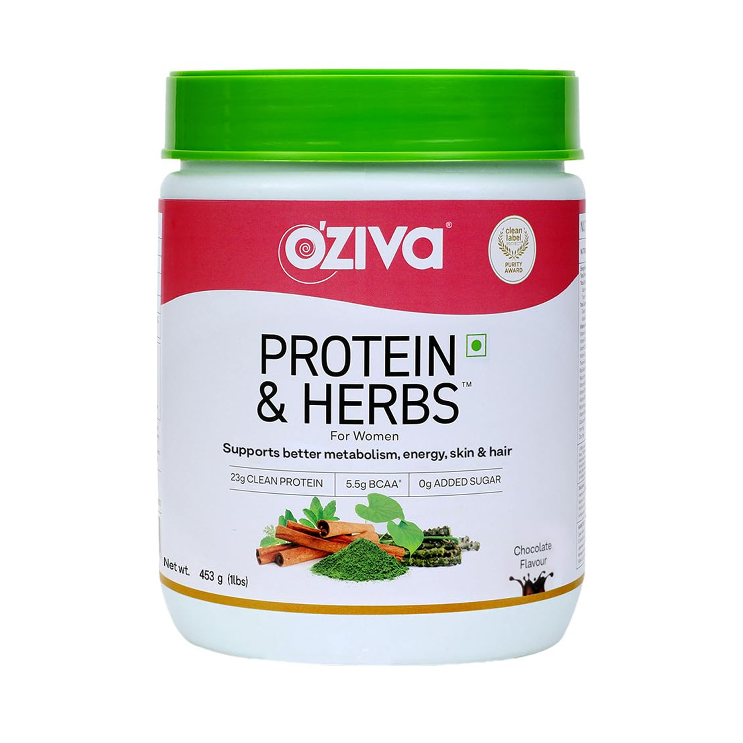 Oziva Protein & Herbs for Women (Chocolate Flavour) 500 g