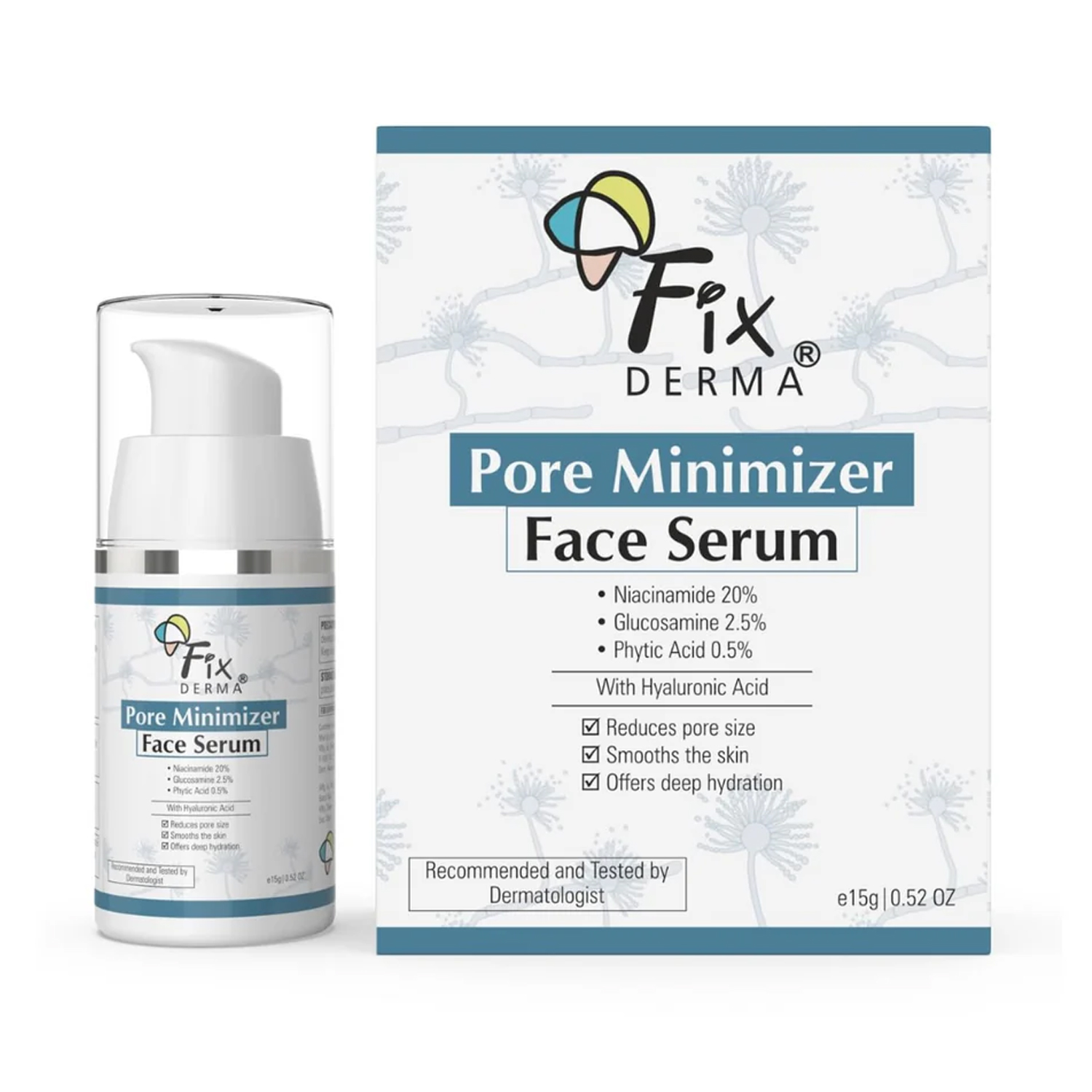 FixDERMA 20% Niacinamide Pore Minimizer Face Serum -15 g