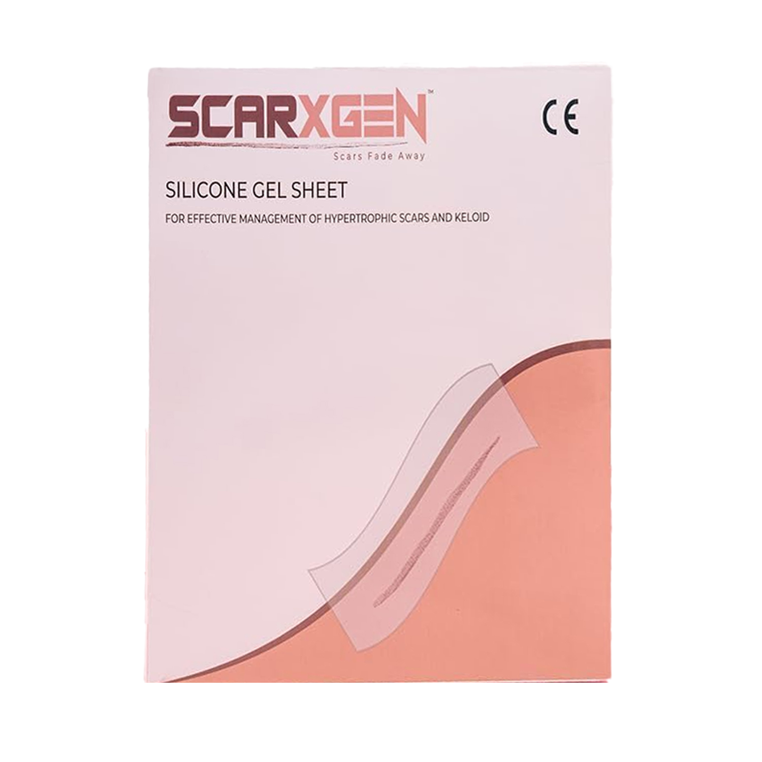 Scarxgen Areopexy Lollipop Shape Silicone Gel Scar Sheet (16.4cm X 7.2cm)