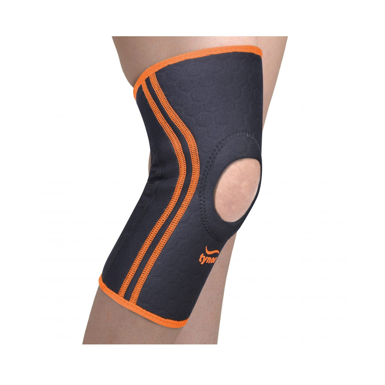 Tynor Knee Cap (Neoprene) Black Orange