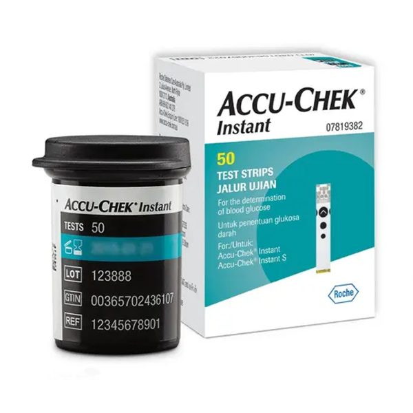 Accu-Chek Instant Test Strips, 50 Count (Multicolor)