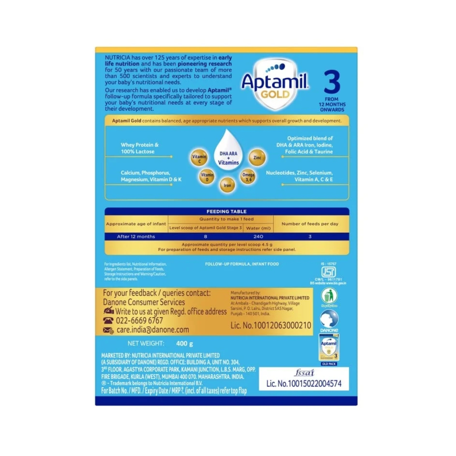 Aptamil Gold Stage 3 Follow up Formula (12 months+) 4