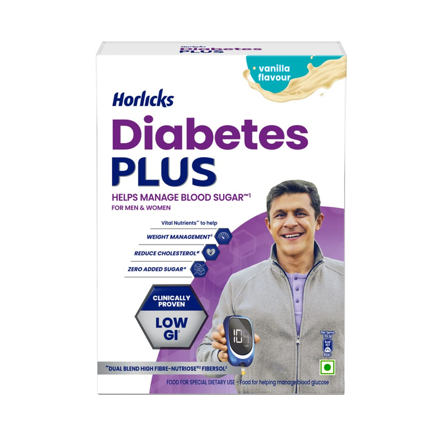 Horlicks Diabetes Plus Vanilla 400gm Refill