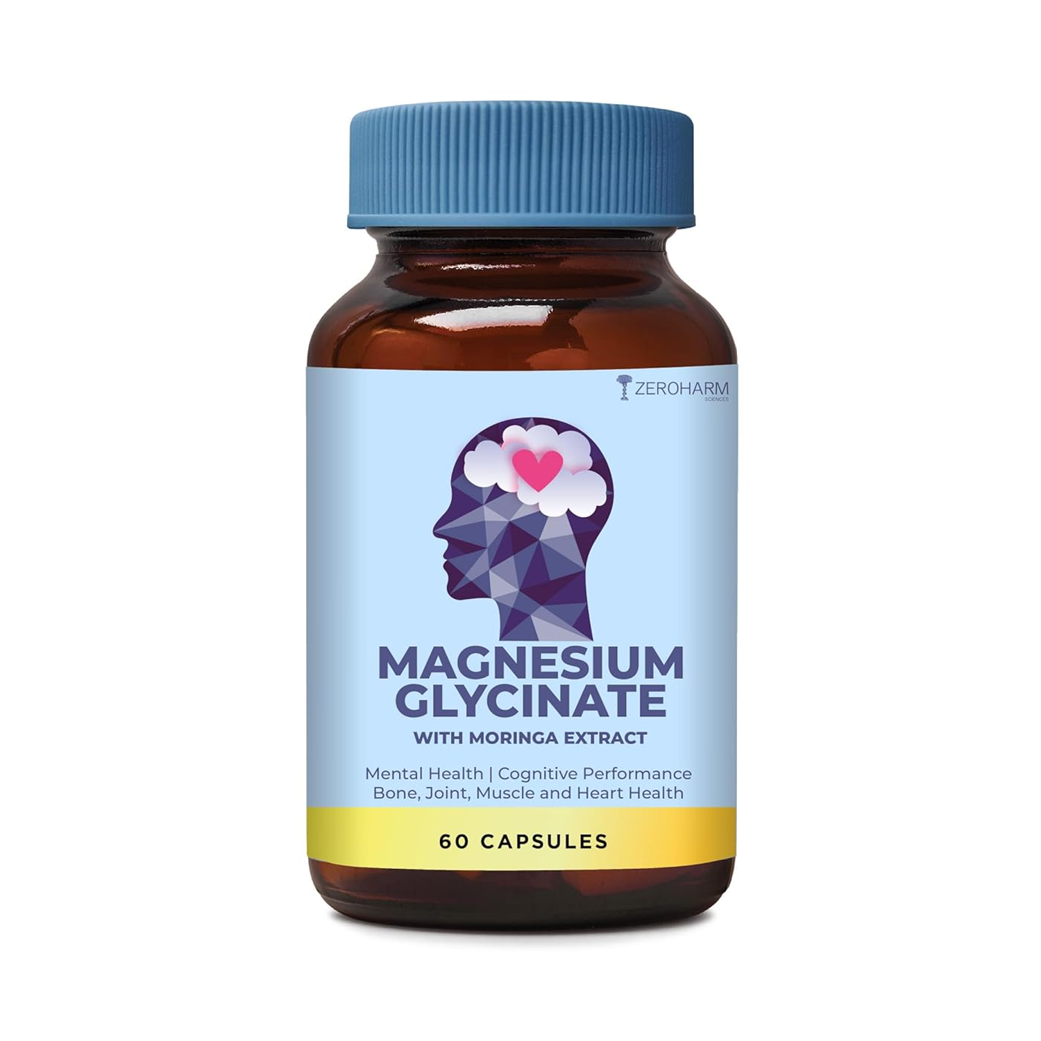 Zeroharm Magnesium Glycinate Capsules (60 Capsules)