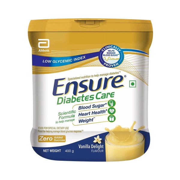 Ensure Diabetes Care Specialized Nutrition Powder Vanilla Delight Flavour 375 gm (Jar)