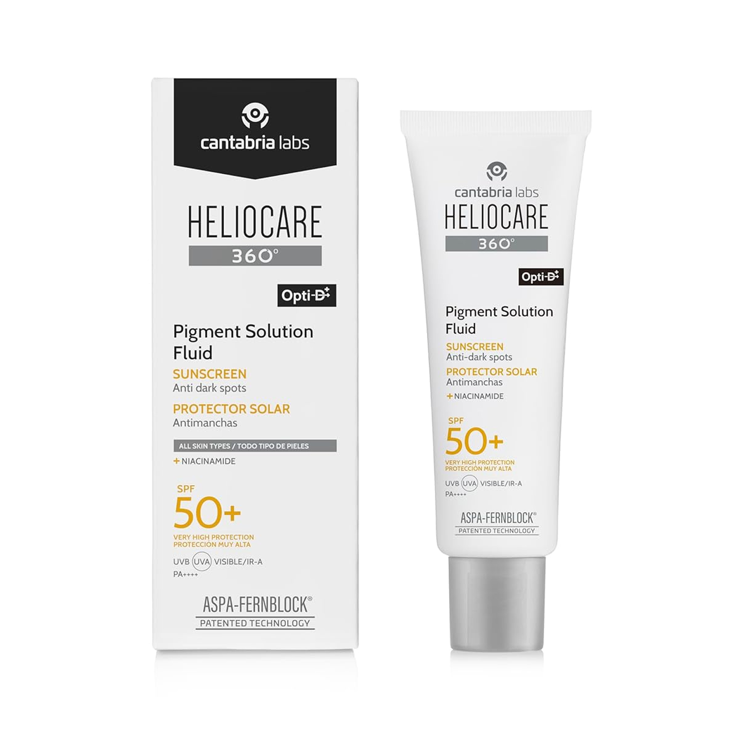 Heliocare 360 Pigment Solution Fluid Sunscreen Protector Solar SPF 50+ (50ml)