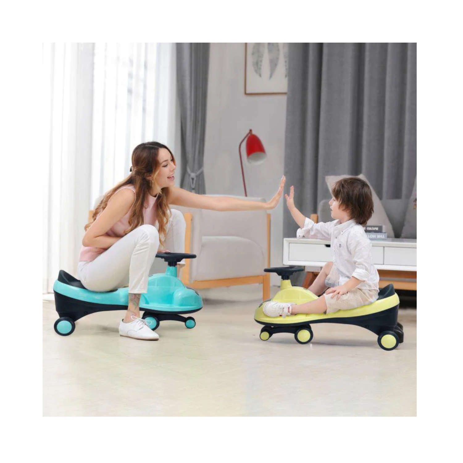 Iya Iya Zippy Swing Car For Kids blue 3