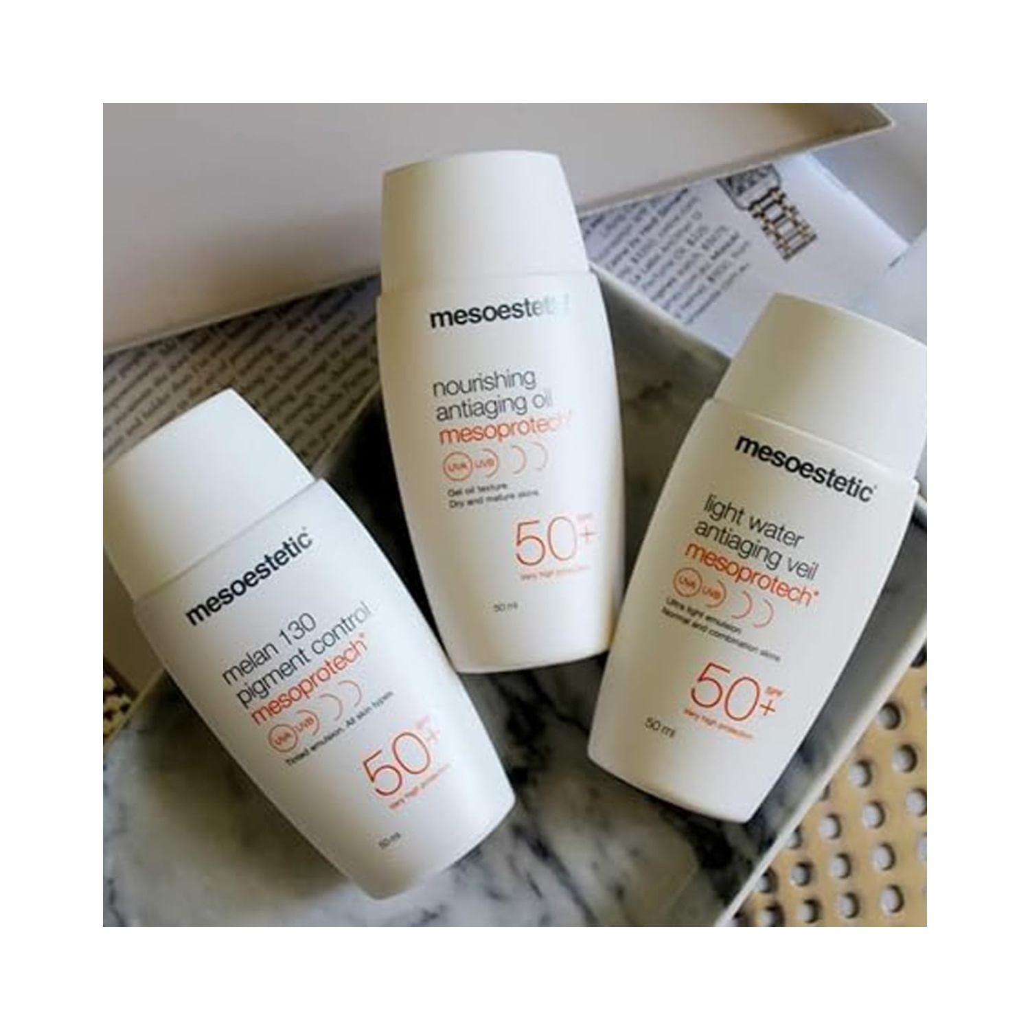 Mesoestetic Mesoprotech Melan 130 Spf & Pigments Control Face Cream For Sun Tan For All Skin Type 4