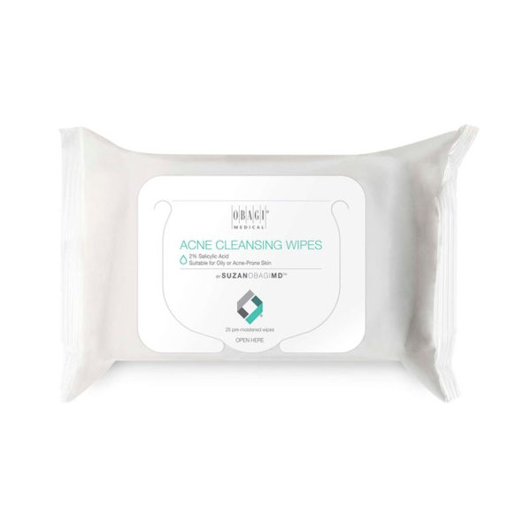 Obagi Acne Cleansing Wipes for Oily or Acne Prone Skin (25 Nos)