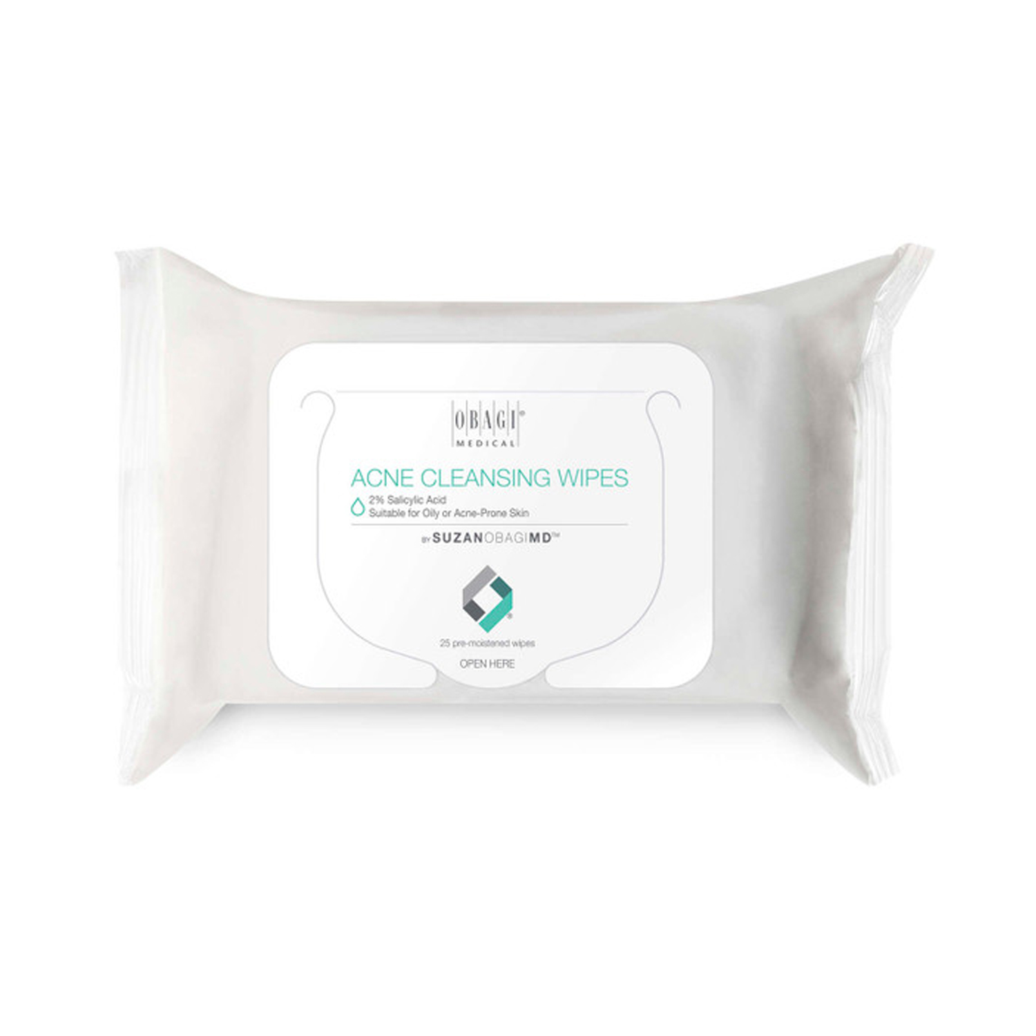 Obagi Acne Cleansing Wipes for Oily or Acne Prone Skin (25 Nos)