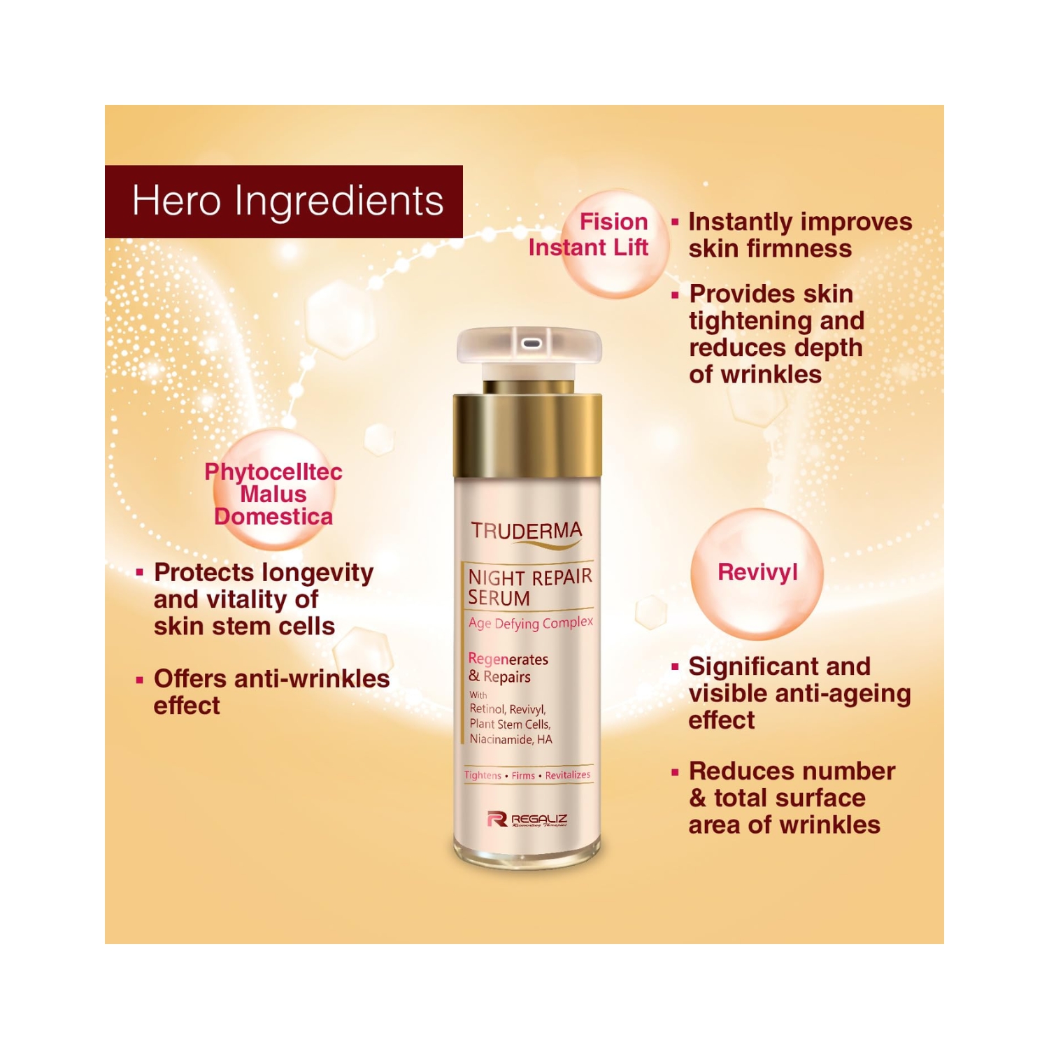 Regaliz Truderma Night Repair Serum 5