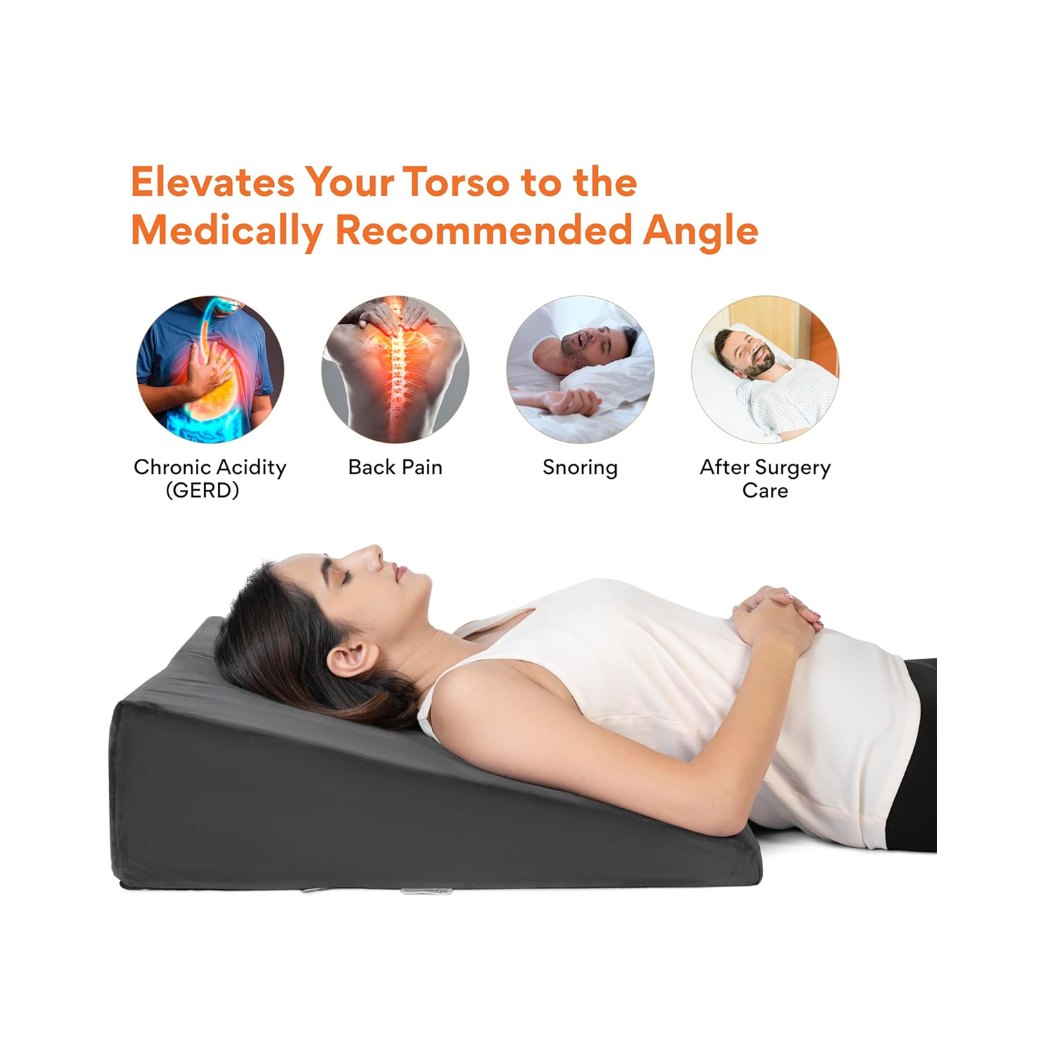 Acid-Reflux-Bed-Wedge-Orthopedic-Support-(Velvet-Dark-Grey)—Large-7-3