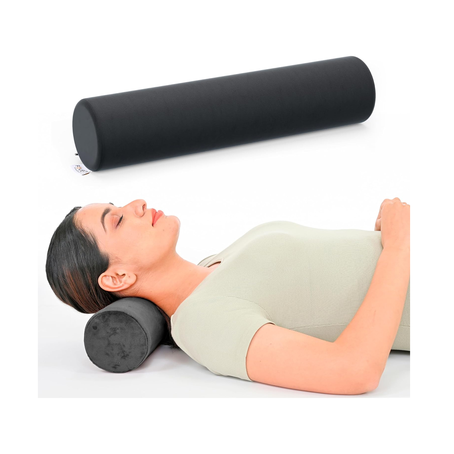 Fovera Cervical Neck Roll (Dark Grey)