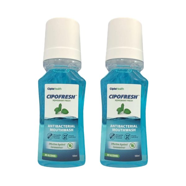 Cipofresh Anti-bacterial Mouth Wash 100 ml (Pack of 2)