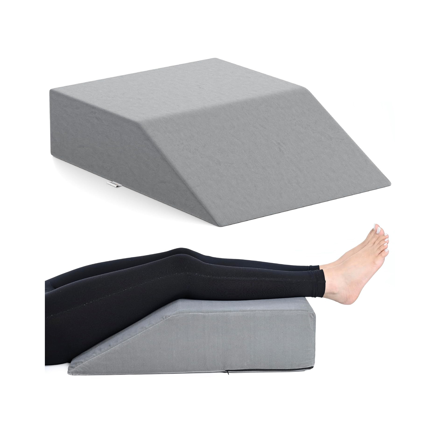 Fovera Leg Elevation Support (Velvet Grey) - Small