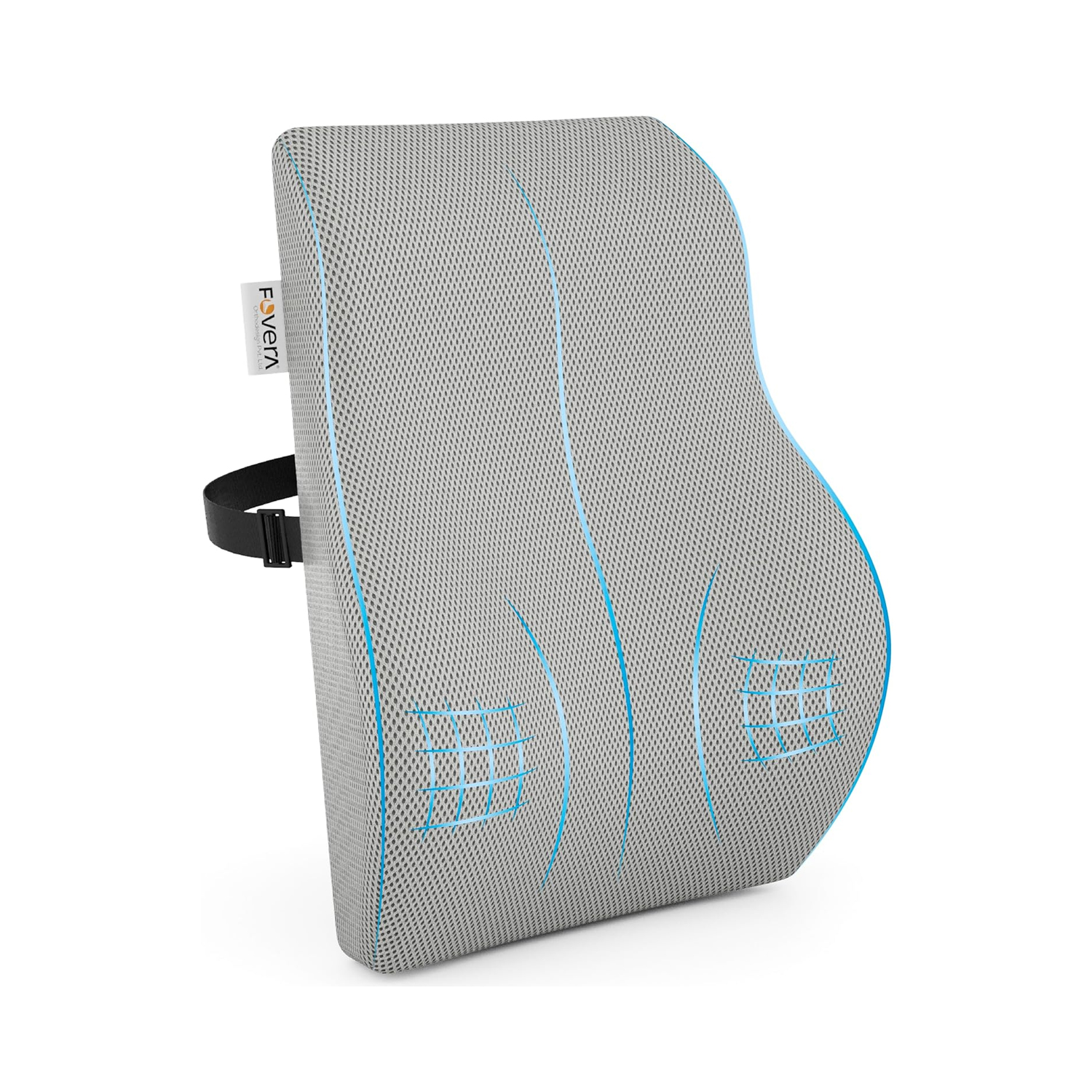 Fovera Large Lumbar Support (Mesh Grey)