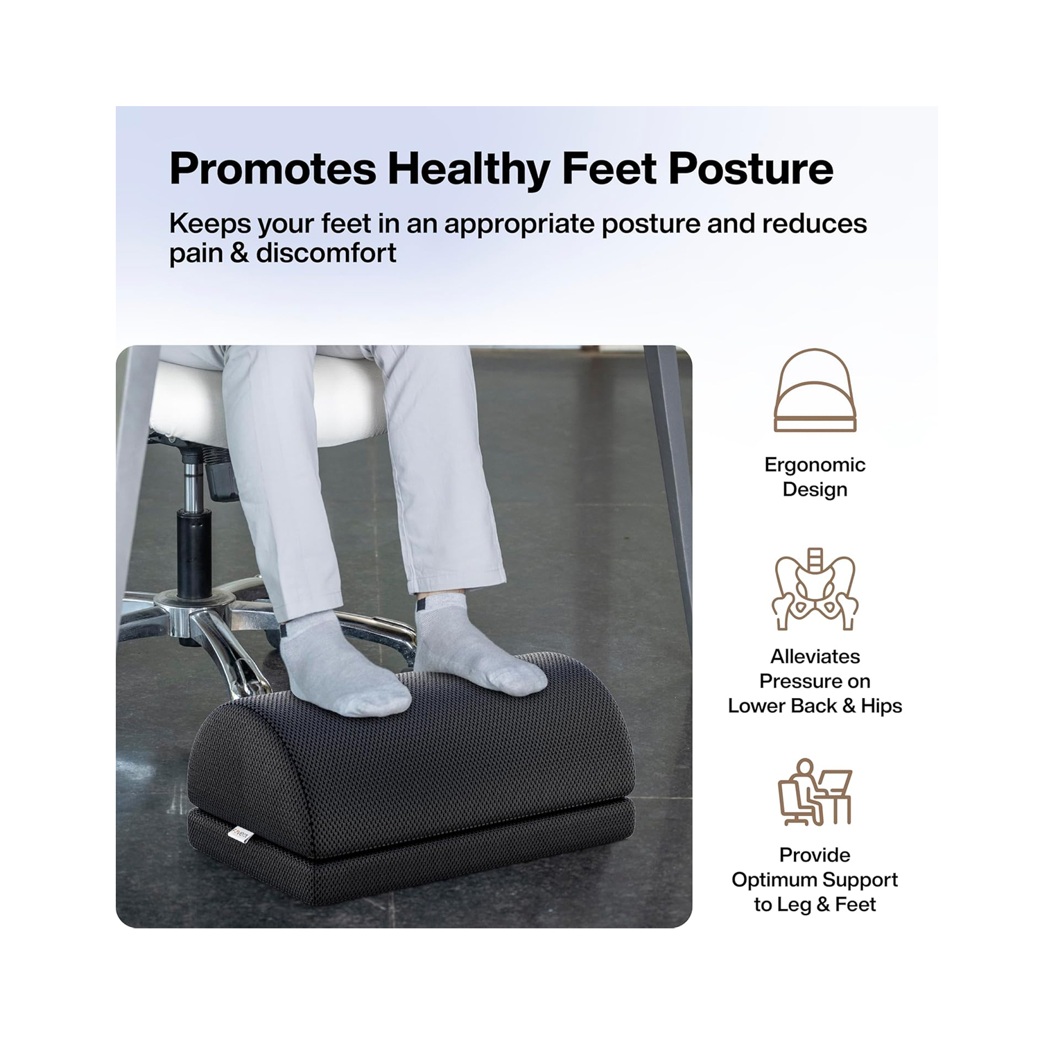 Memory-Foam-Footrest-Support-(Mesh-Black)-3