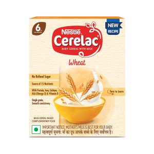 Nestle Cerelac Baby Cereal with Milk Wheat from 6 to 24 months (300 g)