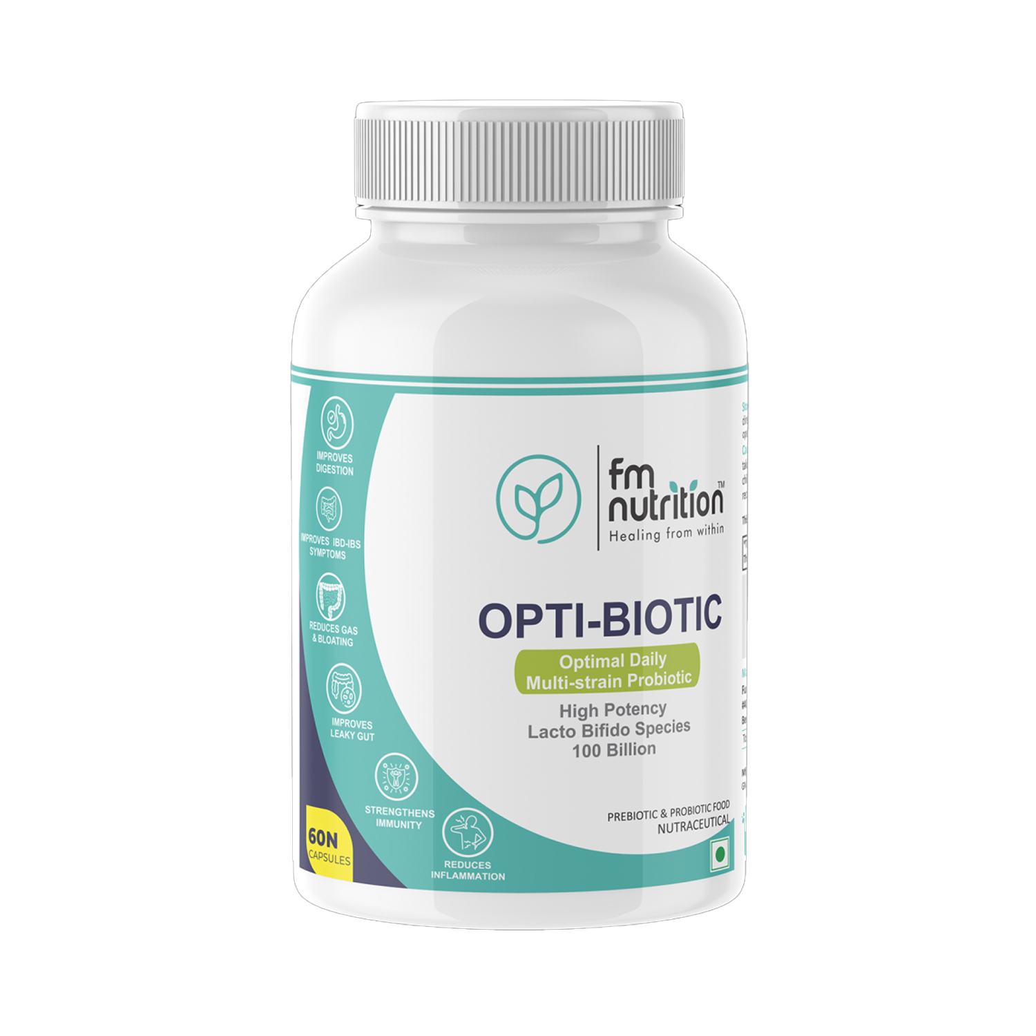 FM Nutrition Opti-Biotic Capsule (60 Nos)