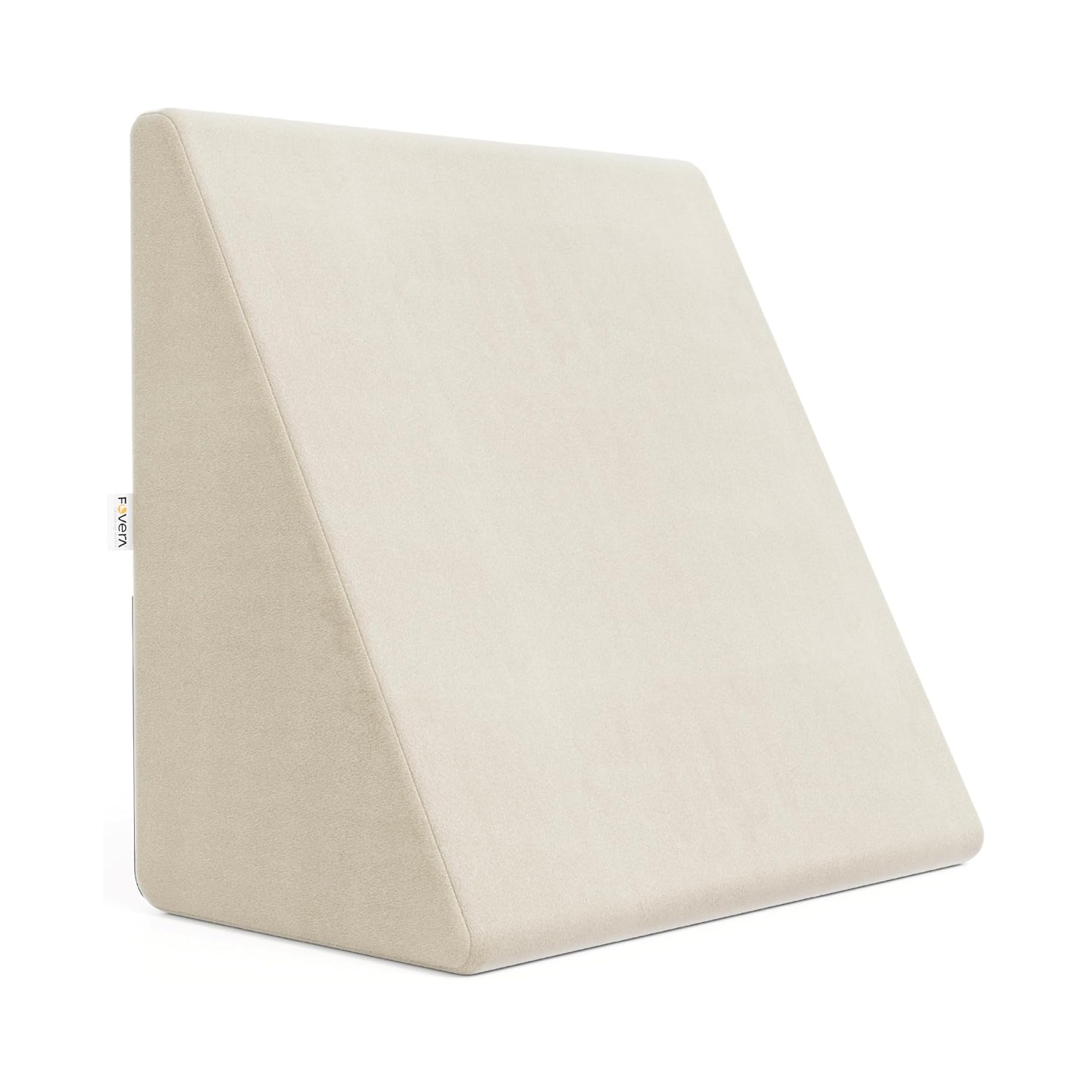 Fovera Adjustable Acid Reflux Bed Wedge Orthopedic Support (Velvet Cream) - Medium 11 Inches