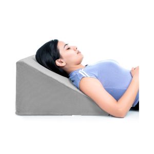 Fovera Adjustable Acid Reflux Bed Wedge Orthopedic Support (Velvet Grey) - Medium 11 Inches