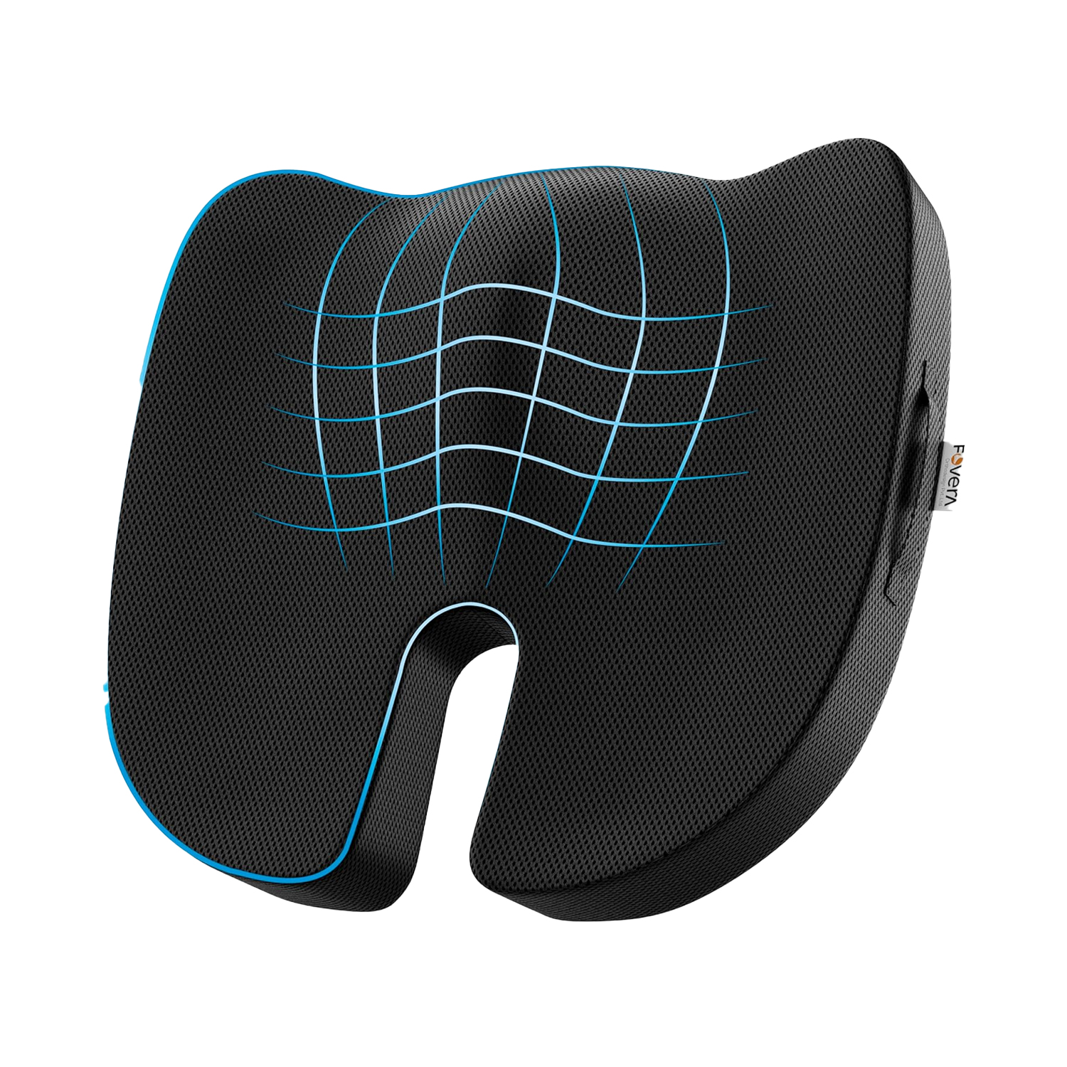 Fovera Tailbone Pain Seat Support (Mesh Black)