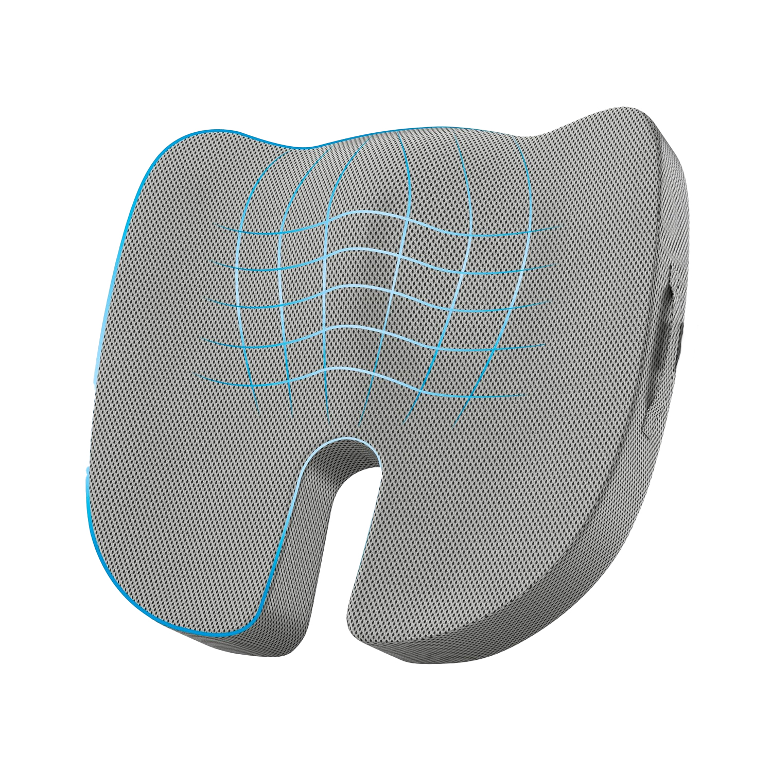 Fovera Tailbone Pain Seat Support (Mesh Grey)
