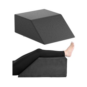Fovera Leg Elevation Support (Velvet Dark Grey) - Large