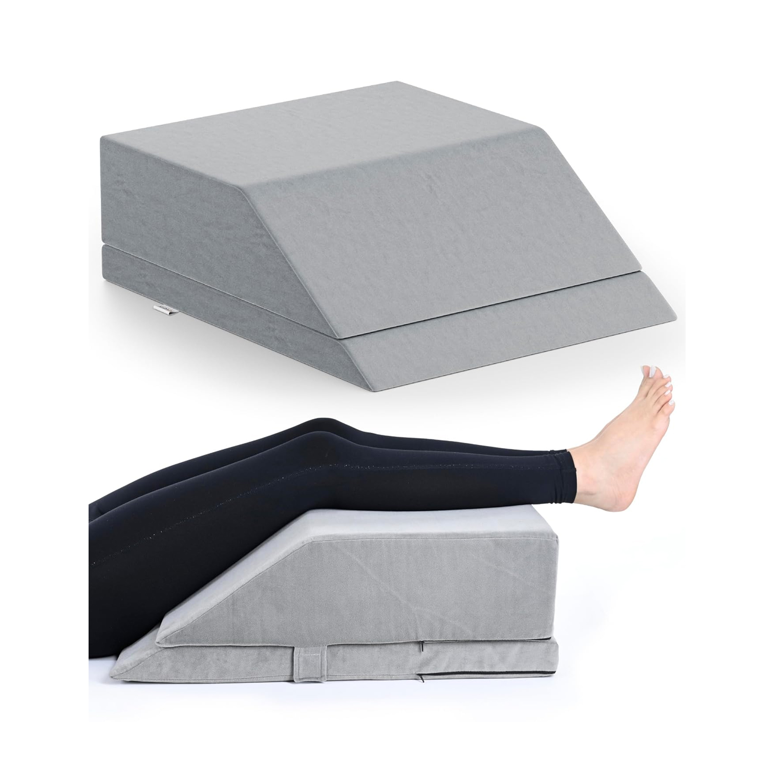 Fovera Leg Elevation Support (Velvet Grey) - Adj